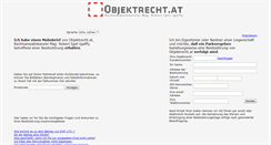 Desktop Screenshot of objektrecht.at